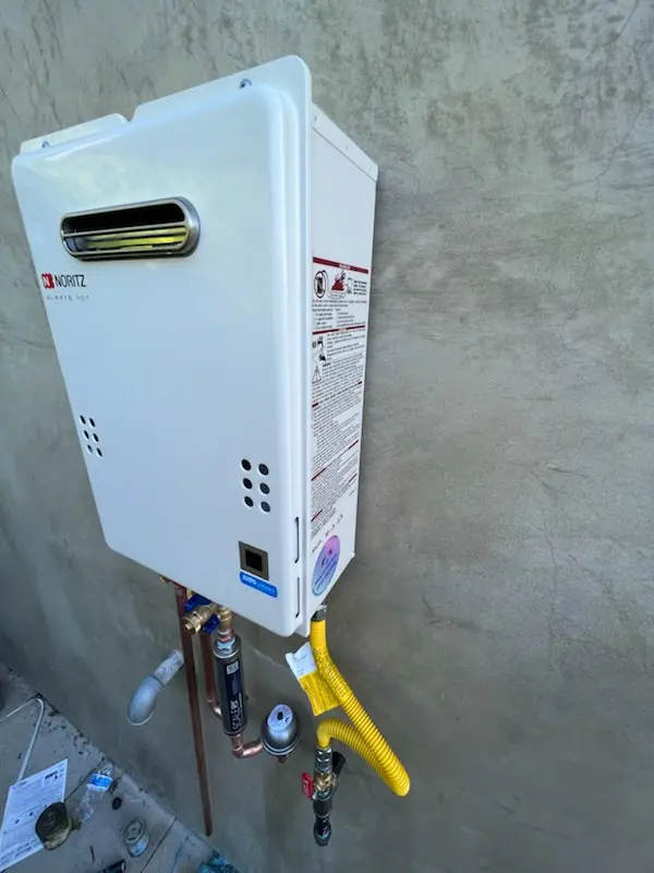 Tankless water heater installation for Westbrook homes